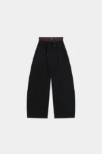 Double Waist Sweatpants Black
