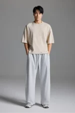 Double Waist Sweatpants Grey (1)