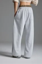 Double Waist Sweatpants Grey (2)
