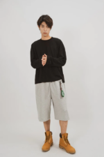 Baggy Sweat Shorts Grey (1)