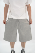 Baggy Sweat Shorts Grey (5)