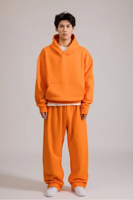 Woolenmaker 460GSM Core Hoodie Orange (1)