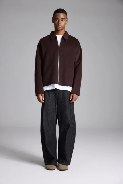 Woolenmaker Cashmere Blend Jacket Coffee (1)