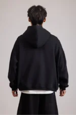 Woolenmaker Cropped Hoodie Black (3)