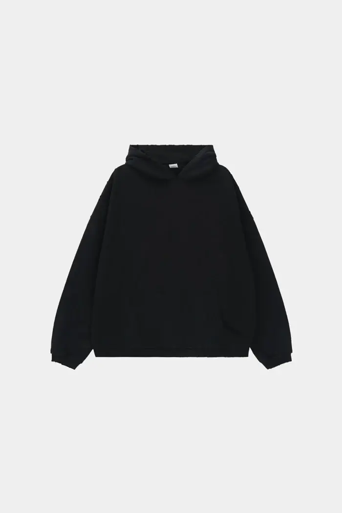 Woolenmaker Cropped Hoodie Black Woolenmaker Cropped Hoodie Black