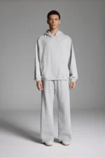 Woolenmaker Cropped Hoodie Grey (1)