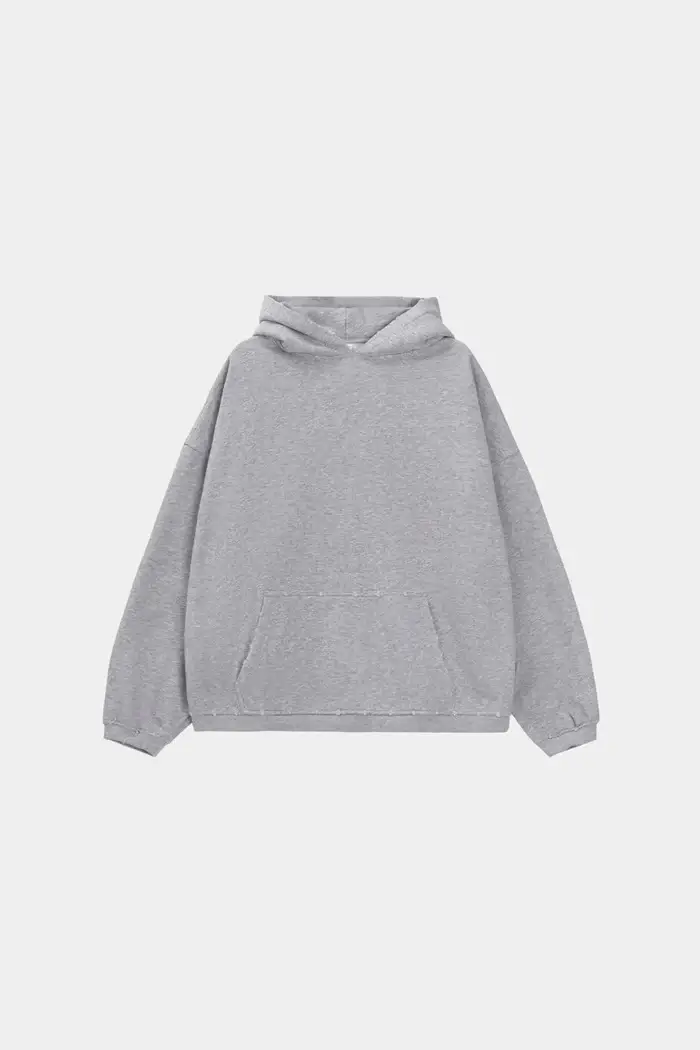 Woolenmaker Cropped Hoodie Grey Woolenmaker Cropped Hoodie Grey