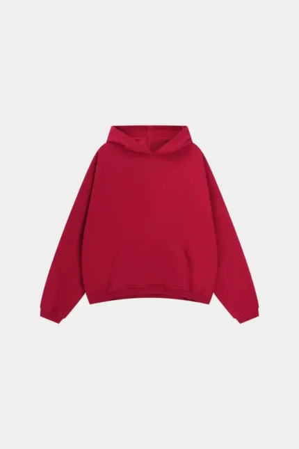 Woolenmaker Cropped Hoodie Red