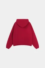 Woolenmaker Cropped Hoodie Red (6)