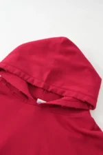 Woolenmaker Cropped Hoodie Red (7)