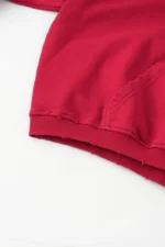 Woolenmaker Cropped Hoodie Red (9)