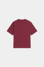 Woolenmaker Drop Shoulder T shirt Wine (1)