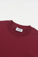 Woolenmaker Drop Shoulder T shirt Wine (2)