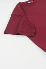 Woolenmaker Drop Shoulder T shirt Wine (3)