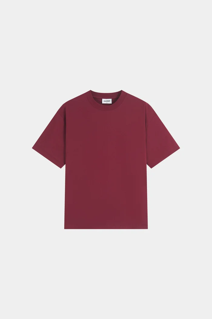 Woolenmaker Drop Shoulder T shirt Wine Woolenmaker Drop Shoulder T shirt Wine