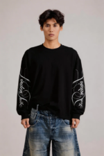 Woolenmaker Linden Sweatshirt Black (1)