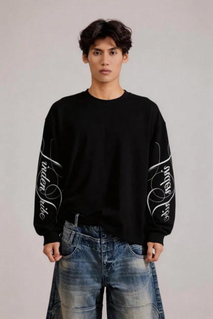 Woolenmaker Linden Sweatshirt Black (1)