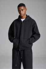 Woolenmaker Linden Zip Jacket Black (1)