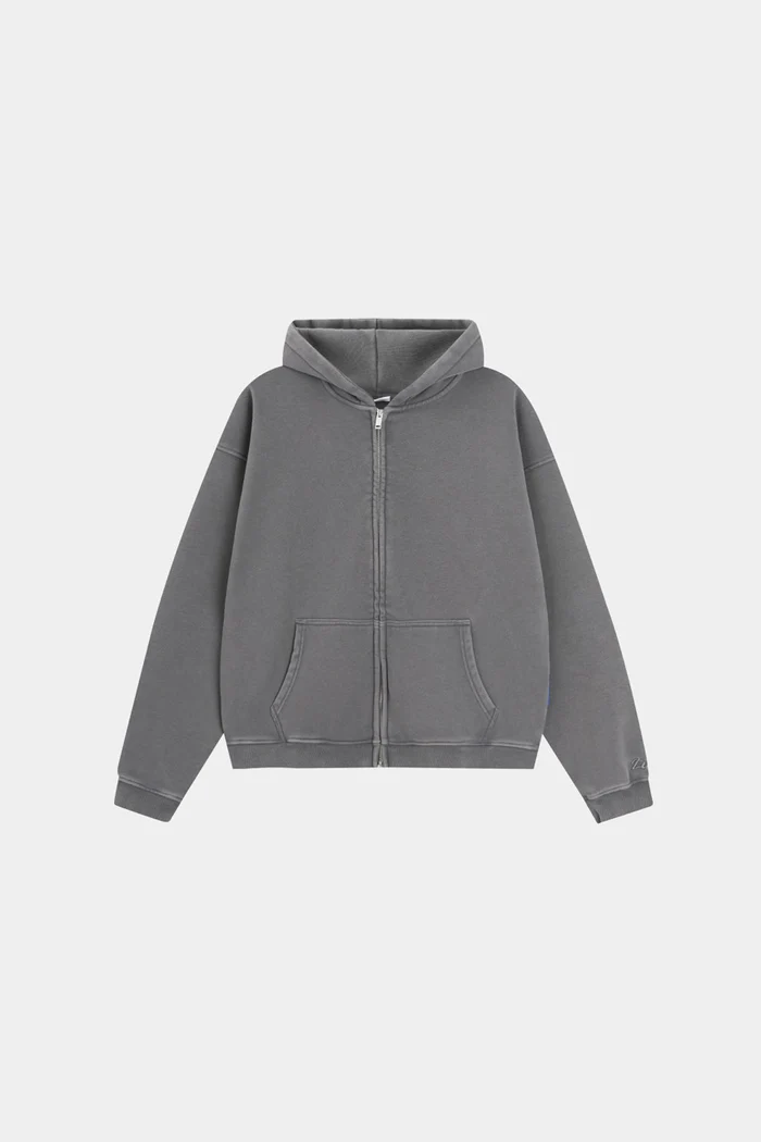 Woolenmaker Linden Zip Jacket Charcoal Woolenmaker Linden Zip Jacket Charcoal