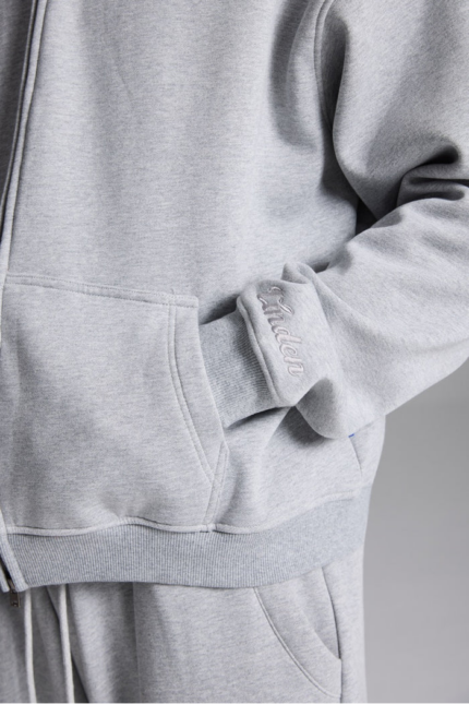 Woolenmaker Linden Zip Jacket Grey (1)