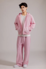 Woolenmaker Linden Zip Jacket Pink (1)