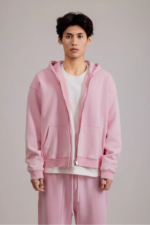 Woolenmaker Linden Zip Jacket Pink (2)