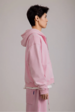 Woolenmaker Linden Zip Jacket Pink (4)