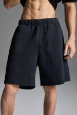 Woolenmaker Scuba Knit Shorts Black (4)