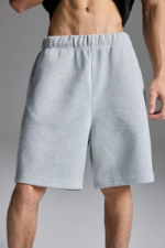 Woolenmaker Scuba Knit Shorts Grey (4)