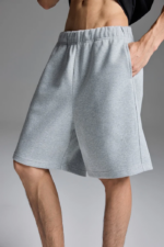 Woolenmaker Scuba Knit Shorts Grey (5)
