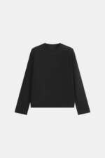 Woolenmaker Waffle Sweatshirt Black (1)